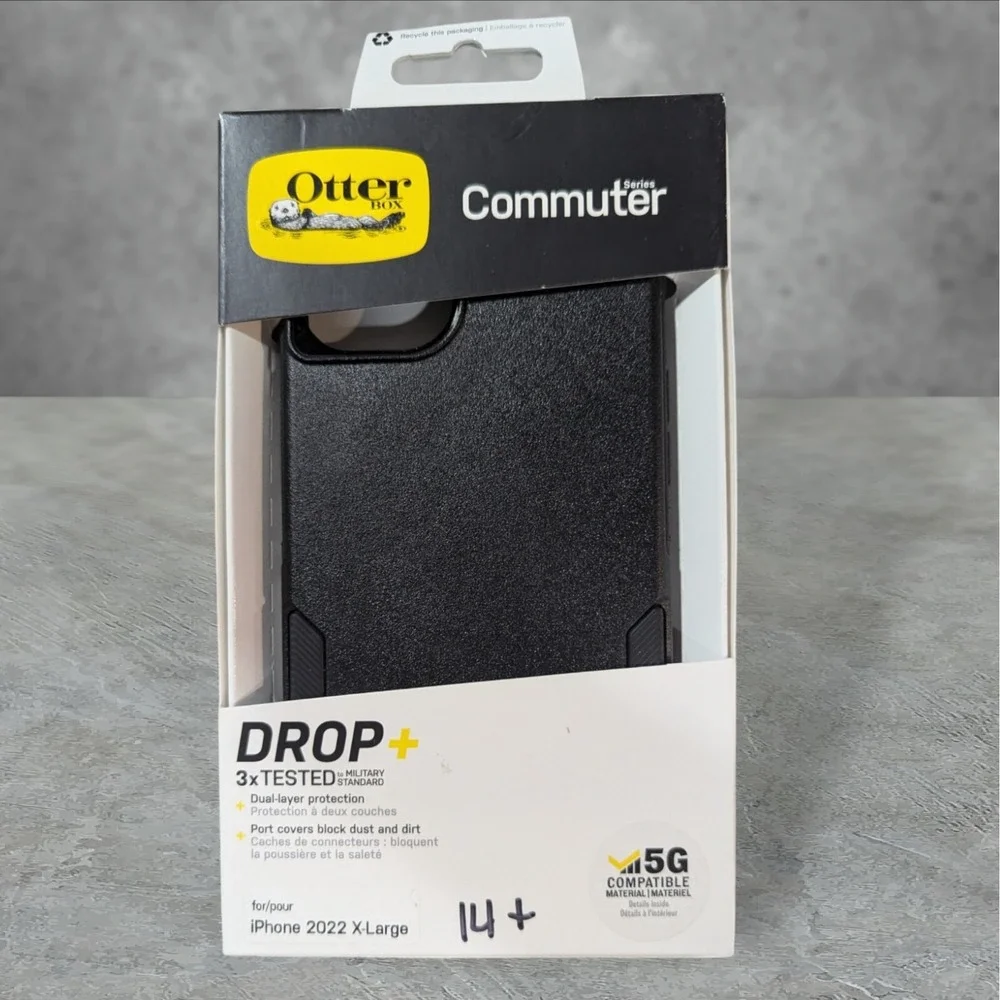 A1. Otterbox Commuter Case for Apple‎ iPhone 2022 X-Large/14 + (Plus) Black